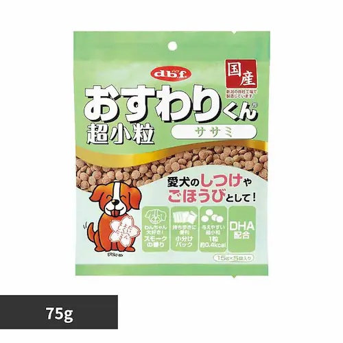 デビフペット おすわりくん 超小粒 ササミ 75g(15g×5袋) _0