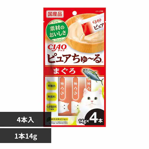 CIAO ピュアちゅ〜る 14g×4本入り SC-531 まぐろ 品 猫 おやつ_0