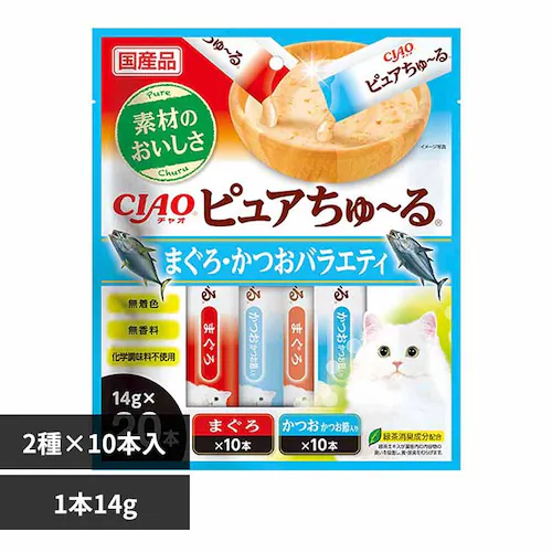 CIAO ピュアちゅ〜る 14g×20本入り SC-540 まぐろ・かつおバラエティ 猫 おやつ_0