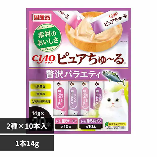 CIAO ピュアちゅ〜る 14g×20本入り SC-543 贅沢バラエティ 猫 おやつ_0