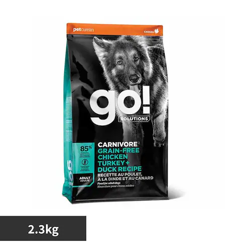 GO!SOLUTIONS カーニボア アダルトチキンターキーダック 2.3kg グローバルペットニュートリション_0
