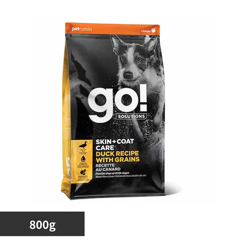 GO!SOLUTIONS 皮膚+被毛ケア ダック 800g グローバルペットニュートリション_0