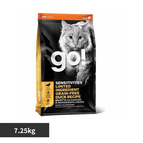 GO!SOLUTIONS GF センシティブキャット ダック 7.25kg グローバルペットニュートリション_0