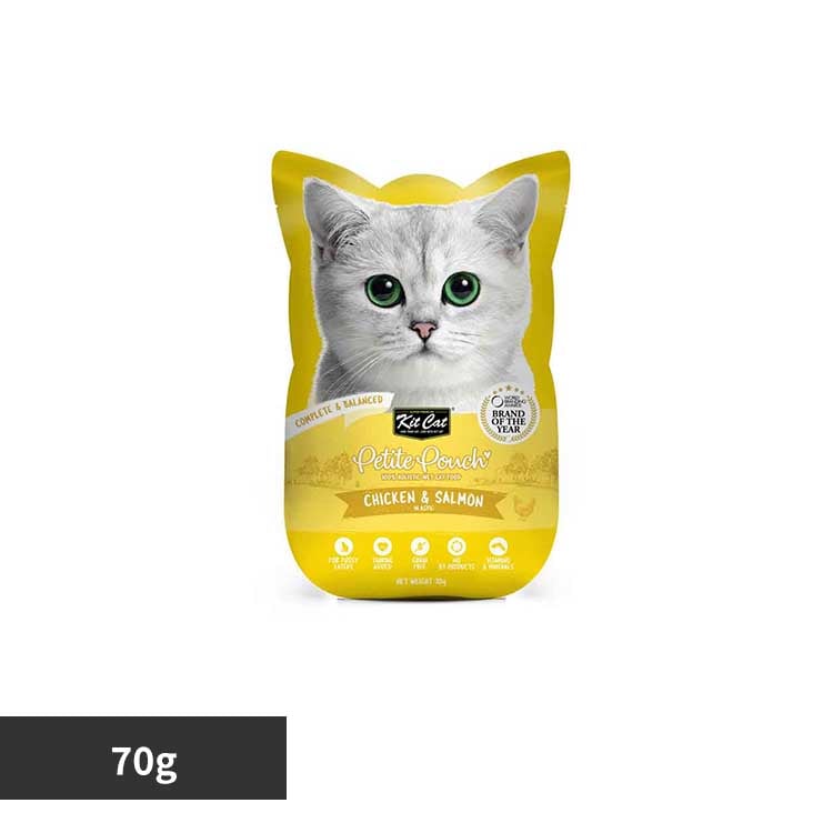 キットキャット プティパウチ チキン&サーモン 70g グローバルペットニュートリション