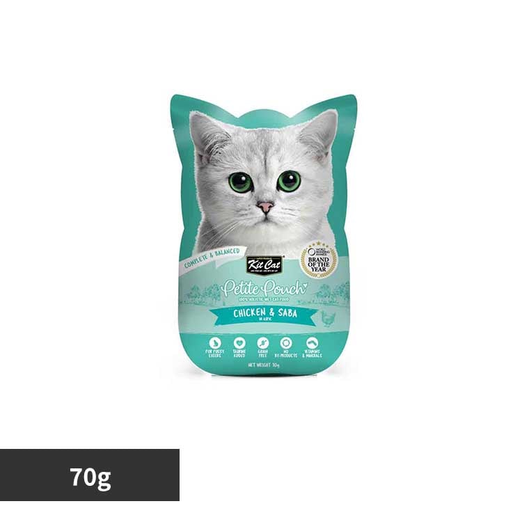 キットキャット プティパウチ チキン&サバ 70g グローバルペットニュートリション