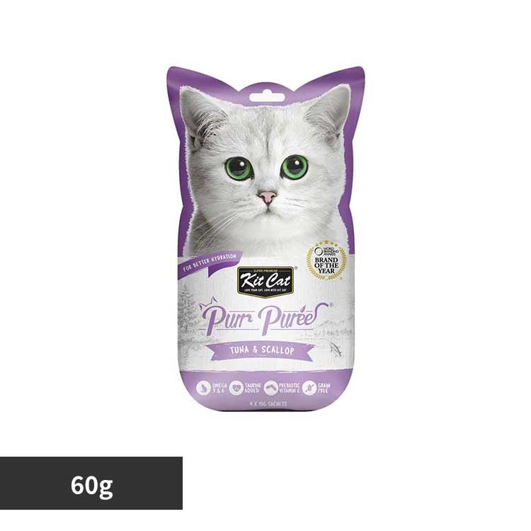 キットキャット パーピューレ ツナ&スカラップ 60g グローバルペットニュートリション