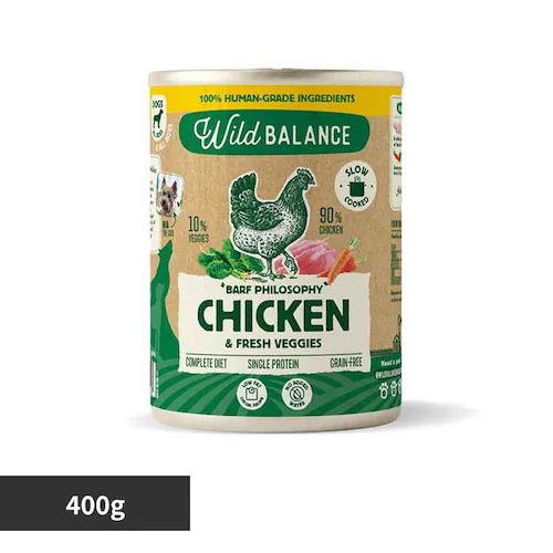 ワイルドバランス チキンフード 400g 生食 無添加 グローバルペットニュートリション _0