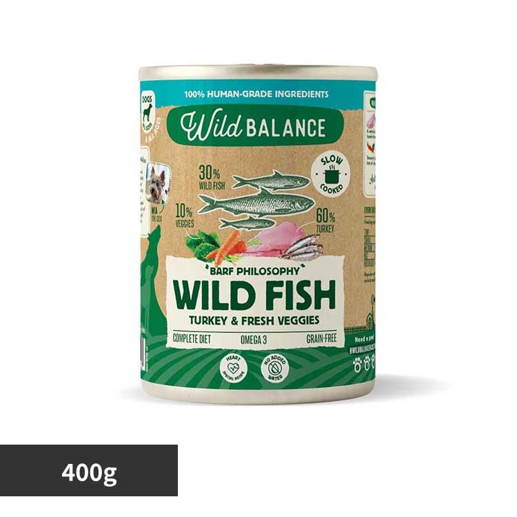 ワイルドバランス フィッシュ&ターキーフード 400g 生食 無添加 グローバルペットニュートリション