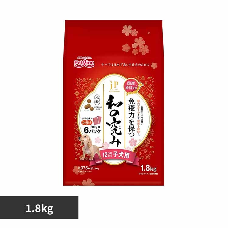 JPスタイル ドッグフード 和の究み 12か月まで子犬用 1.8kg 1041131