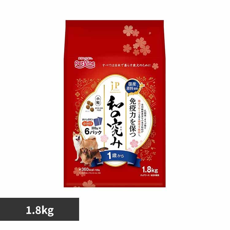 JPスタイル ドッグフード 和の究み 1歳から 1.8kg 1041132