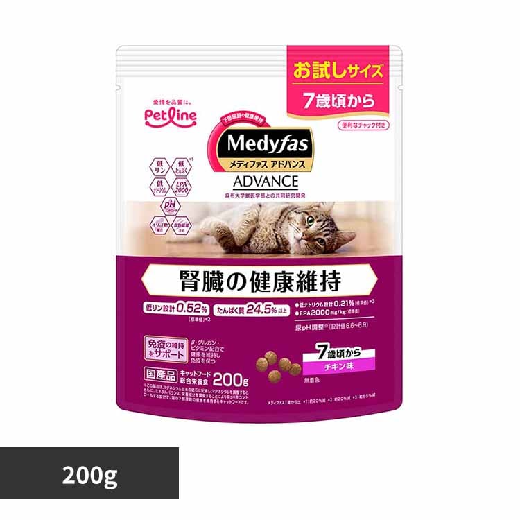 メディファスアドバンス 腎臓の健康維持 7歳頃から チキン味 200g 1041039