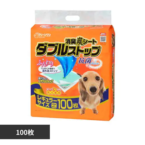 クリーンワン 消臭炭シート ダブルストップレギュラー100枚 _0