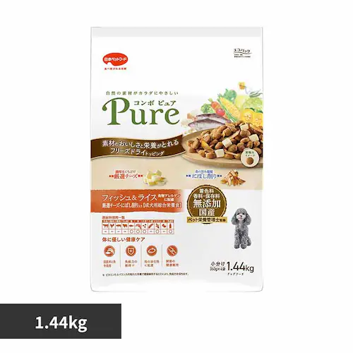 コンボ combo ピュアドッグフィッシュ&ライス 1.44kg _0