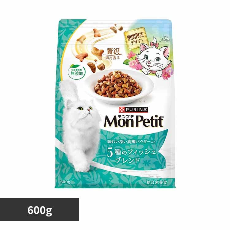 ピュリナ モンプチ バッグ 期間限定 味わい深い真鯛パウダー入り 600g 合成着色料無添加 キャットフード ドライフード
