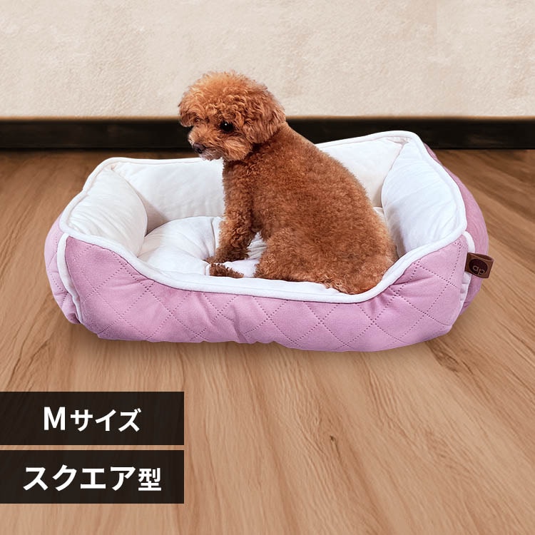 ペットベッド 秋冬 adorable pets グランキルトスクエアベッド L