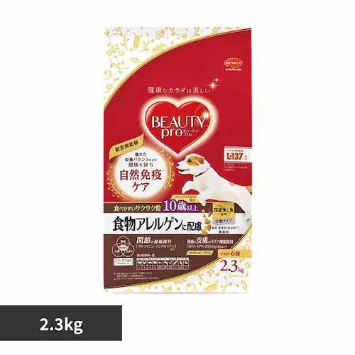 ビューティープロドッグフード 食物アレルゲンに配慮10歳以上2.3kg×2個 _0