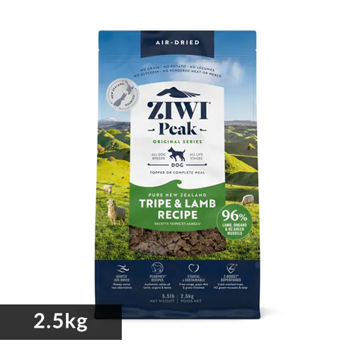 ziwipeak エアドライ・ドッグフード トライプ&ラム 2.5kg _0
