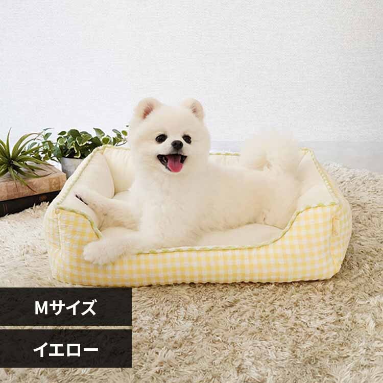 adorable pet'sサマーギンガムスクエアベッドM SB-226MGR グリーン