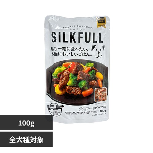 SILKFULL SILKFULL�i�V���N�t���j ���p�v���~�A���E�F�b�g�t�[�h �r�[�t�� 100g_0