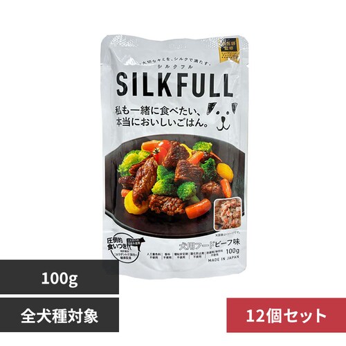 SILKFULL �y12�Z�b�g�zSILKFULL�i�V���N�t���j ���p�v���~�A���E�F�b�g�t�[�h �r�[�t�� 100g_0