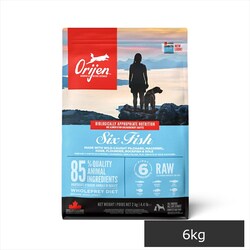 �y�A�E�g���b�g�ܖ������󎚕s�ǁz�I���W�� �h�b�O�t�[�h �I���W�� �V�b�N�X�t�B�b�V�� �h�b�O 6�s �v���~�A���t�[�h �O���C���t���[ ORIJEN