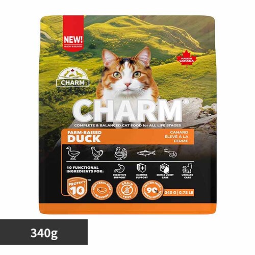 チャーム CHARM ファームレイズドダックキャットフード 340g_0
