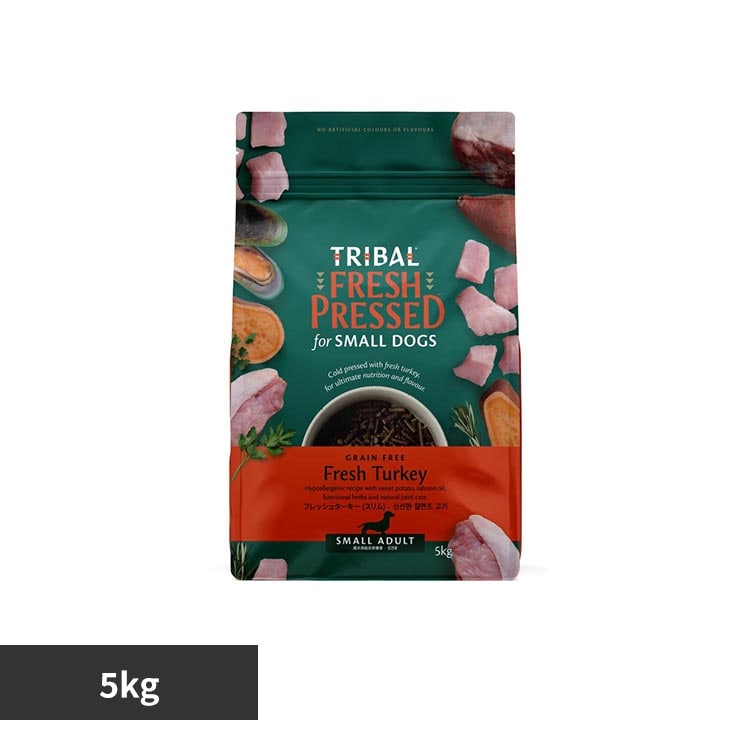TRIBAL Fresh Pressed ドライフード ターキー 5kg トライバル コールドプレスフレッシュ(スリム) 5kg ターキー 7345302