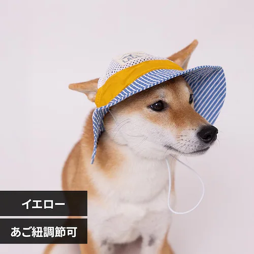 PiPi ドッグウェア ヒッコリーハット L PP261-291-006 イエロー_0