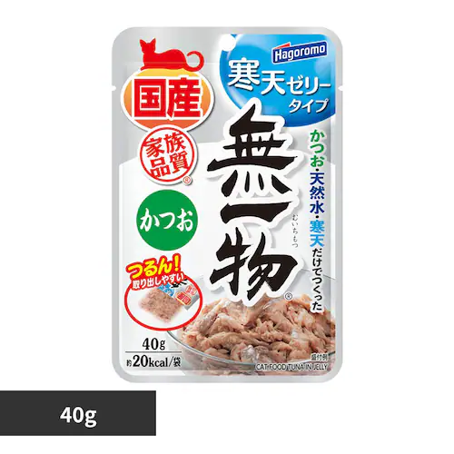 無一物 無一物パウチ 寒天ゼリータイプ かつお 40g【プラザセレクト】_0