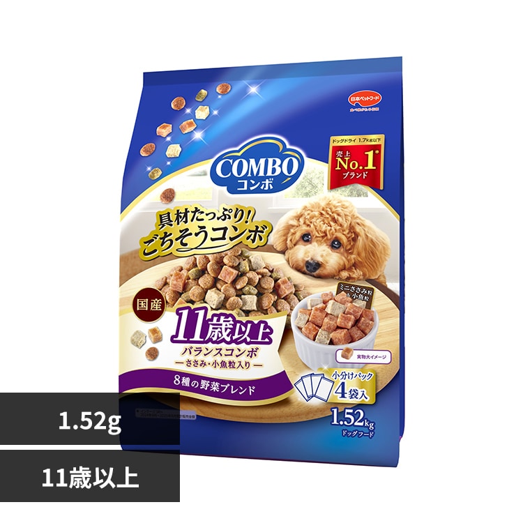 �R���{ �h�b�O�t�[�h 11�Έȏ� �o�����X8��̖�؃u�����h 1.52kg(380g�~4)