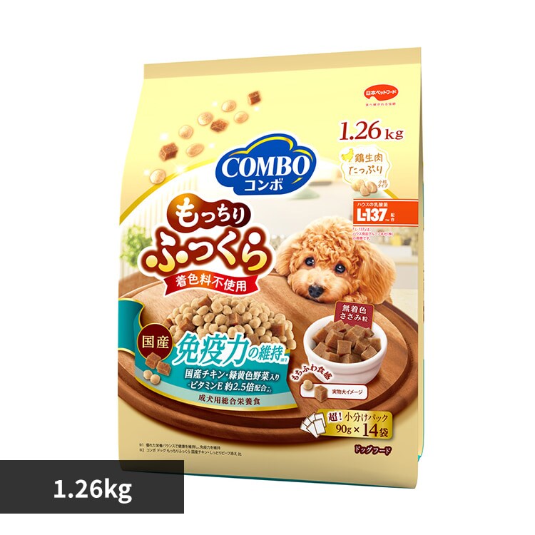 �R���{ �h�b�O�t�[�h ��������ӂ����� �Ɖu�͂̈ێ� 1.26kg(90g�~14��)