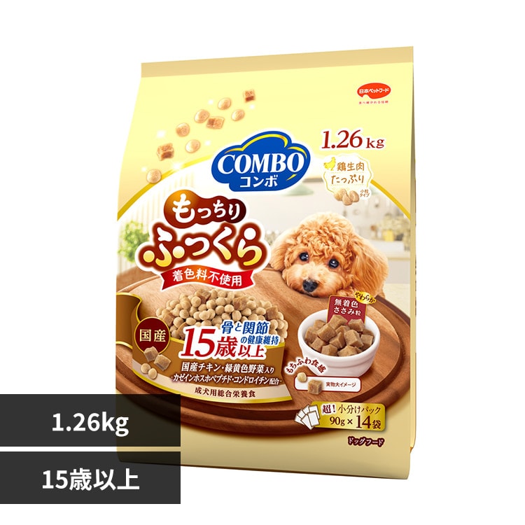 �R���{ �h�b�O�t�[�h ��������ӂ����� 15�Έȏ� ���Ɗ֐߂̌��N�ێ� 1.26kg(90g�~14��)
