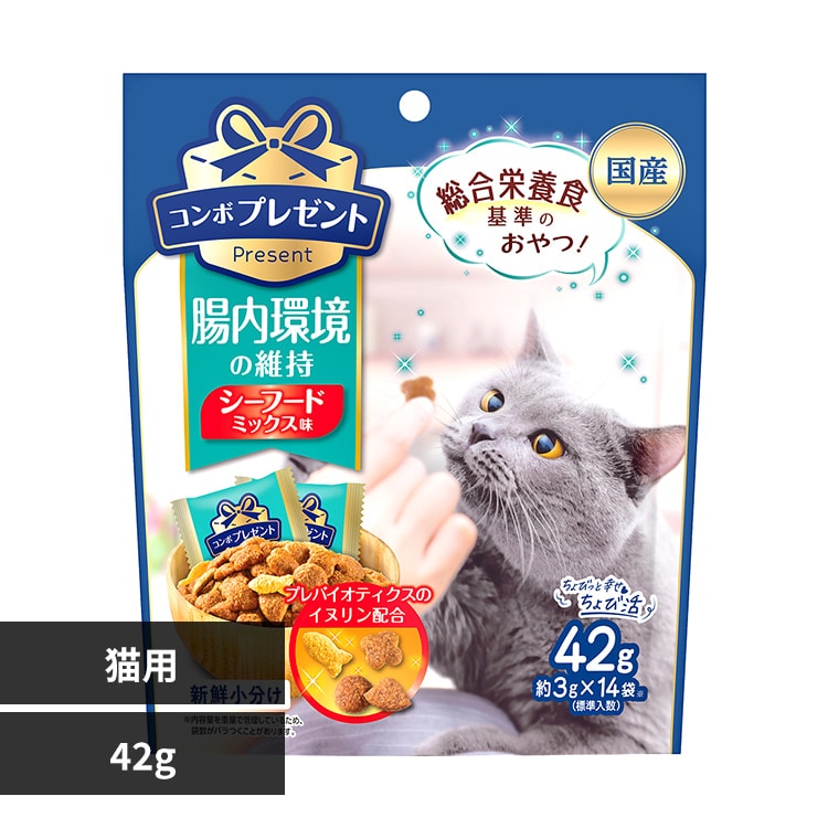 コンボ プレゼント 猫用おやつ 42g 腸内環境の維持 7352484 │アイリス