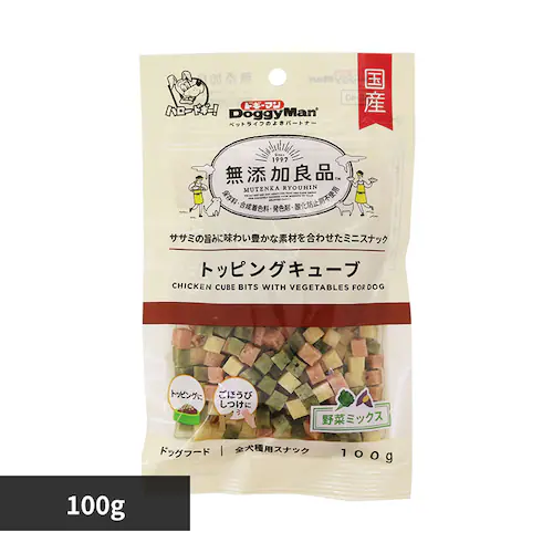 無添加良品 トッピングキューブ 野菜 100g_0