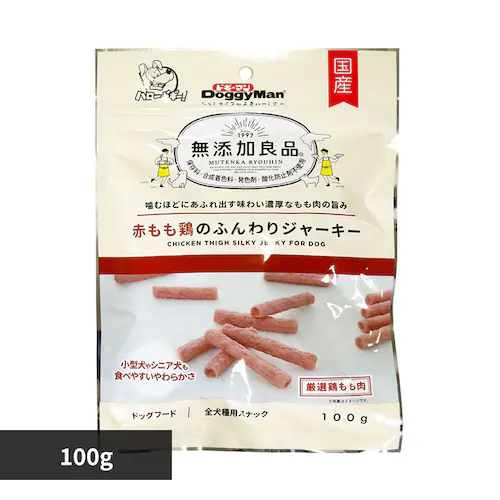 無添加良品 赤もも鶏のふんわりジャーキー 100g_0