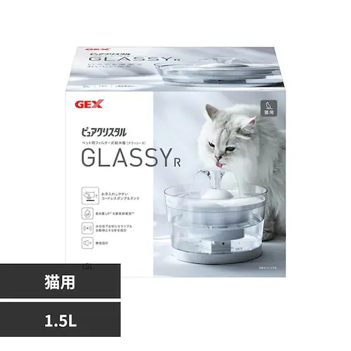 GEX ピュアクリスタル グラッシーR 1.5L 猫用_0