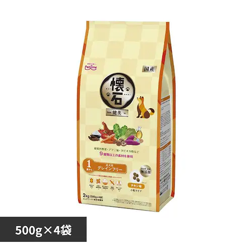 懐石 健美 グレインフリー 1歳から 2kg_0