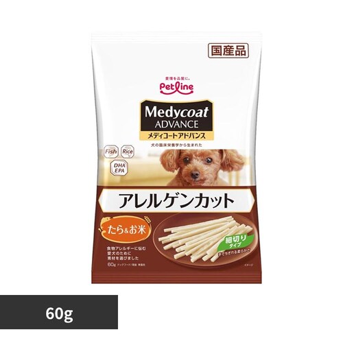 メディコートアドバンス アレルゲンカット ジャーキー たら&お米 細切りタイプ_0