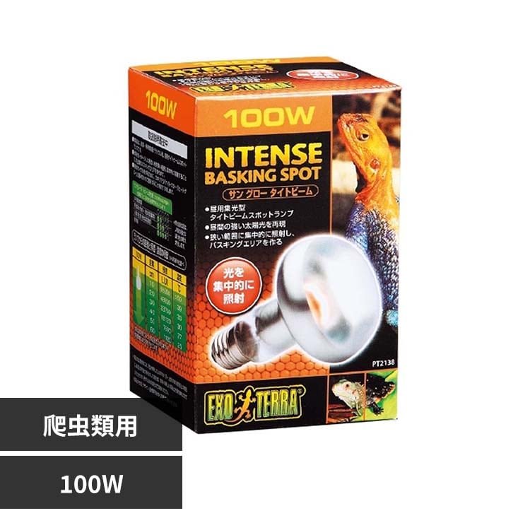 ExoTerra �T���O���[�^�C�g�r�[���o�X�L���O�X�|�b�g�����v 100W PT2138