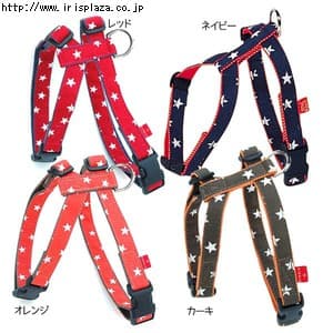  BIRDIE　スターデニムハーネス　M・Lサイズ　レッド・ネイビー・オレンジ・カーキ　7435・7436【プラザセレクト】