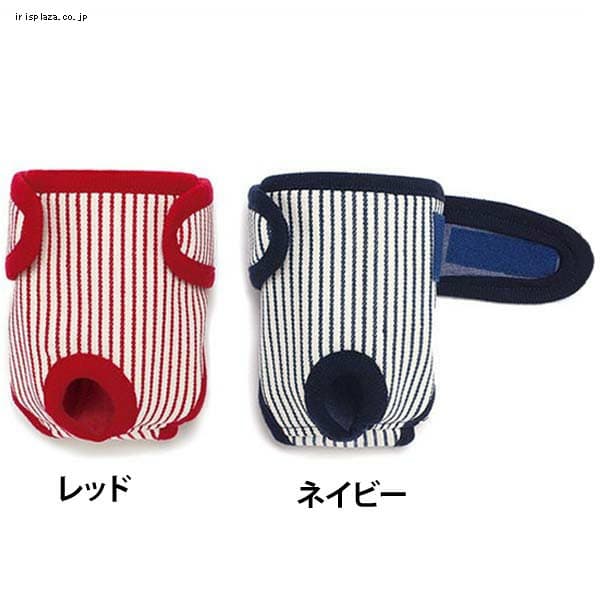 犬と生活 ストライプサニタリー 4号 レッド