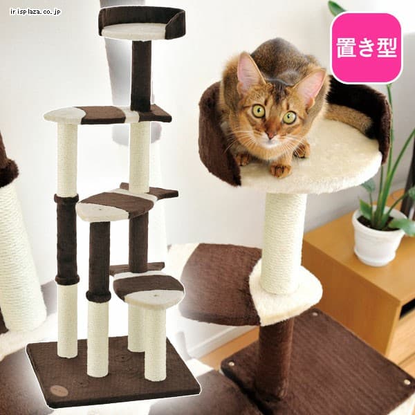  猫のおあそびポール お魚ファミリー ハイタイプ【プラザセレクト】