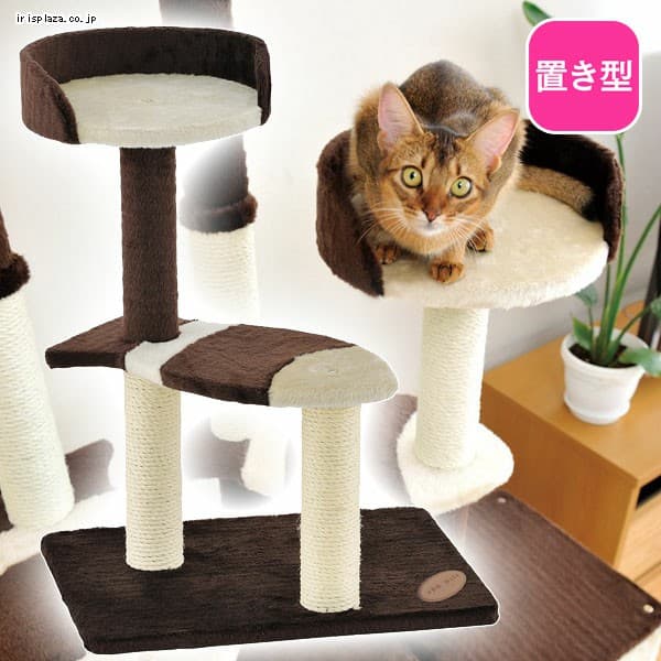  猫のおあそびポール お魚ファミリー ロータイプ【プラザセレクト】