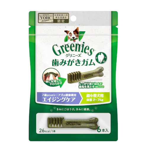 グリニーズプラス エイジングケア 超小型犬用 6本 体重 2-7kg 7歳以上 シニア_0