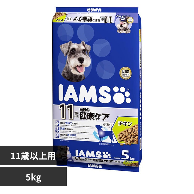 マースジャパンリミテッド アイムス 11歳以上用 毎日の健康ケア チキン 小粒 5kg ID341 【プラザセレクト】