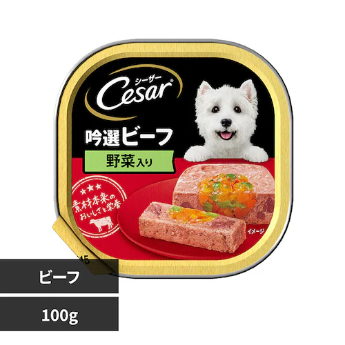 マースジャパンリミテッド シーザー 吟選ビーフ トレイ 100g CE25N 【プラザセレクト】_0