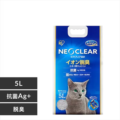 ★15%OFFクーポン★猫砂 ネオクリア 5L NC-5L鉱物 猫砂_0