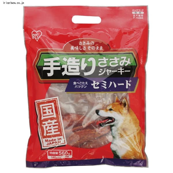  国産手造りささみセミハード P-TS560(140g×4)