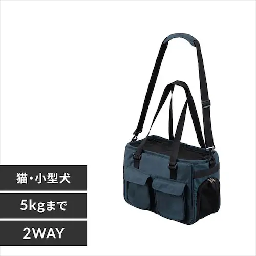 ソフトペットキャリー Sサイズ PSC-400 ネイビー犬 猫 キャリー_0