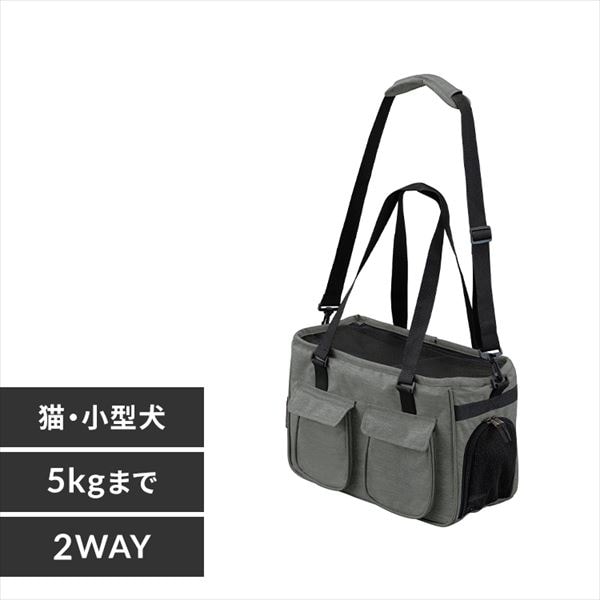 ソフトペットキャリー Sサイズ PSC-400 グレー犬 猫 キャリー P574468